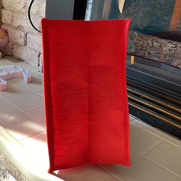 Buckingham Palace, a royal Christmas red and gold jute tote bag NWT - Picture 5 of 9